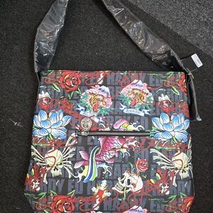 Ed Hardy Vibrant Graphic Shoulder Bag